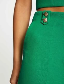 Bermuda City Droit à Pinces Vert Femme -Tenue Legere Boutique bermuda city droit a pinces vert femme vue4 32536300941710600