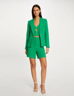 Blouse Bretelles Fines Avec Boutons Vert Femme -Tenue Legere Boutique blouse bretelles fines avec boutons vert femme vue5 32536300942160600