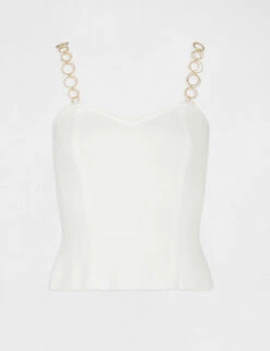 Bustier Avec Bretelles Fantaisie Ecru Femme -Tenue Legere Boutique bustier avec bretelles fantaisie ecru femme vue3 32536300936440201