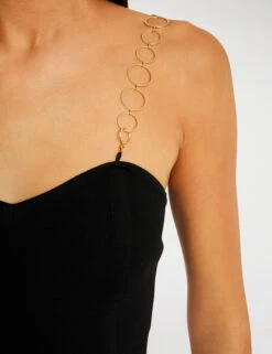 Bustier Avec Bretelles Fantaisie Noir Femme -Tenue Legere Boutique bustier avec bretelles fantaisie noir femme vue4 32536300936440100