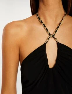 Bustier Avec Détail Chaîne Noir Femme -Tenue Legere Boutique bustier avec detail chaine noir femme vue4 32536300931400100