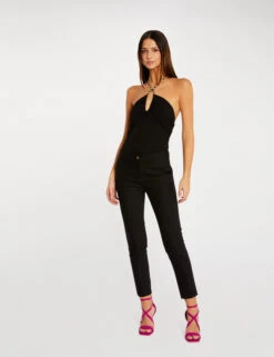 Bustier Avec Détail Chaîne Noir Femme -Tenue Legere Boutique bustier avec detail chaine noir femme vue5 32536300931400100