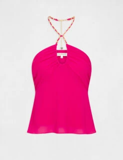 Bustier Avec Détail Chaîne Rose Fonce Femme 10 Bustier Avec Détail Chaîne Rose Fonce Femme -Tenue Legere Boutique bustier avec detail chaine rose fonce femme vue3 32536300931400515