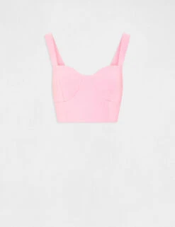 Bustier Bretelles Larges Rose Clair Femme -Tenue Legere Boutique bustier bretelles larges rose clair femme vue3 32536300899510513