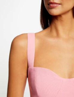 Bustier Bretelles Larges Rose Clair Femme -Tenue Legere Boutique bustier bretelles larges rose clair femme vue4 32536300899510513