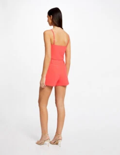 Bustier Crop Top Ornement Aux Bretelles Orange Femme 8 Bustier Crop Top Ornement Aux Bretelles Orange Femme -Tenue Legere Boutique bustier crop top ornement aux bretelles orange femme vue2 32536300939490703