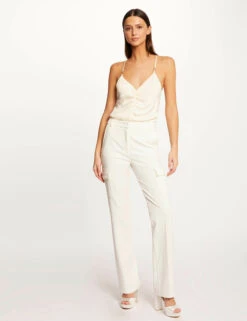 Caraco Bretelles Fines Avec Fronces Ecru Moyen Femme -Tenue Legere Boutique caraco bretelles fines avec fronces ecru moyen femme vue5 32536300941390213