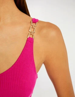 Débardeur Avec Bretelles à Ornements Rose Fonce Femme -Tenue Legere Boutique debardeur avec bretelles a ornements rose fonce femme vue4 32536300932460515
