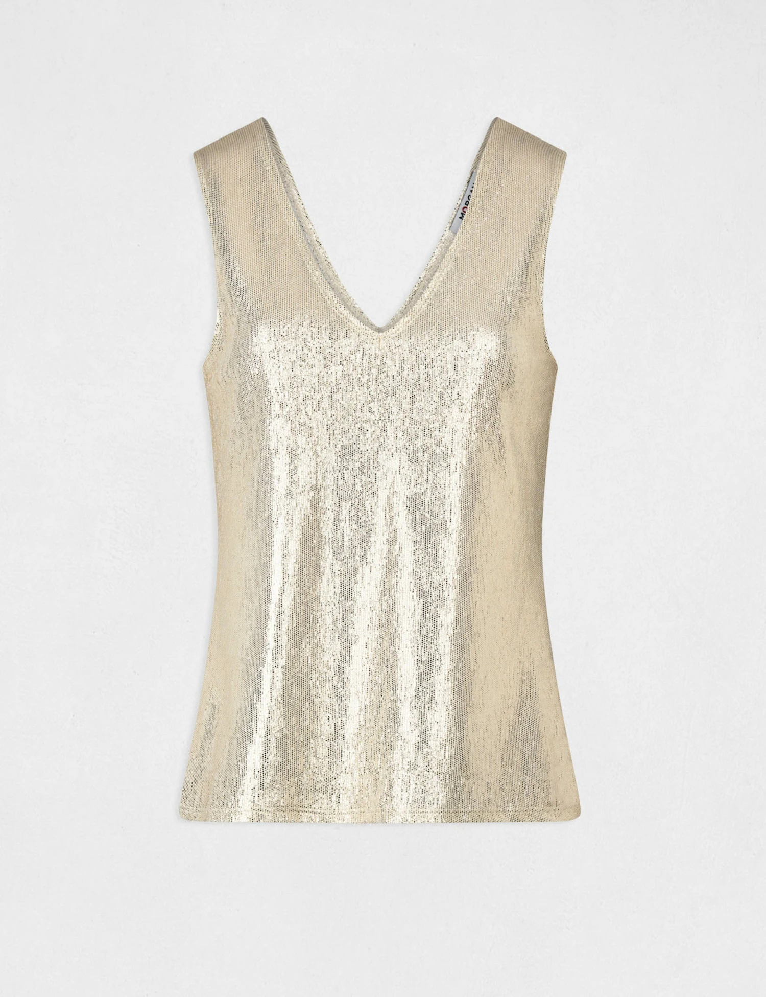 Débardeur Avec Fils Métallisés Ivoire Femme 6 Débardeur Avec Fils Métallisés Ivoire Femme – Image 4