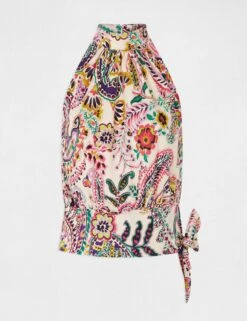 Débardeur Avec Noeud Imprimé Cachemire Multico Femme -Tenue Legere Boutique debardeur avec noeud imprime cachemire multico femme vue3 32536300962720900