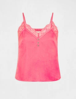 Débardeur Bretelles Fines Avec Boutons Fuchsia Femme -Tenue Legere Boutique debardeur bretelles fines avec boutons fuchsia femme vue3 32536300922910506