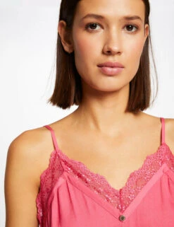 Débardeur Bretelles Fines Avec Boutons Fuchsia Femme -Tenue Legere Boutique debardeur bretelles fines avec boutons fuchsia femme vue4 32536300922910506