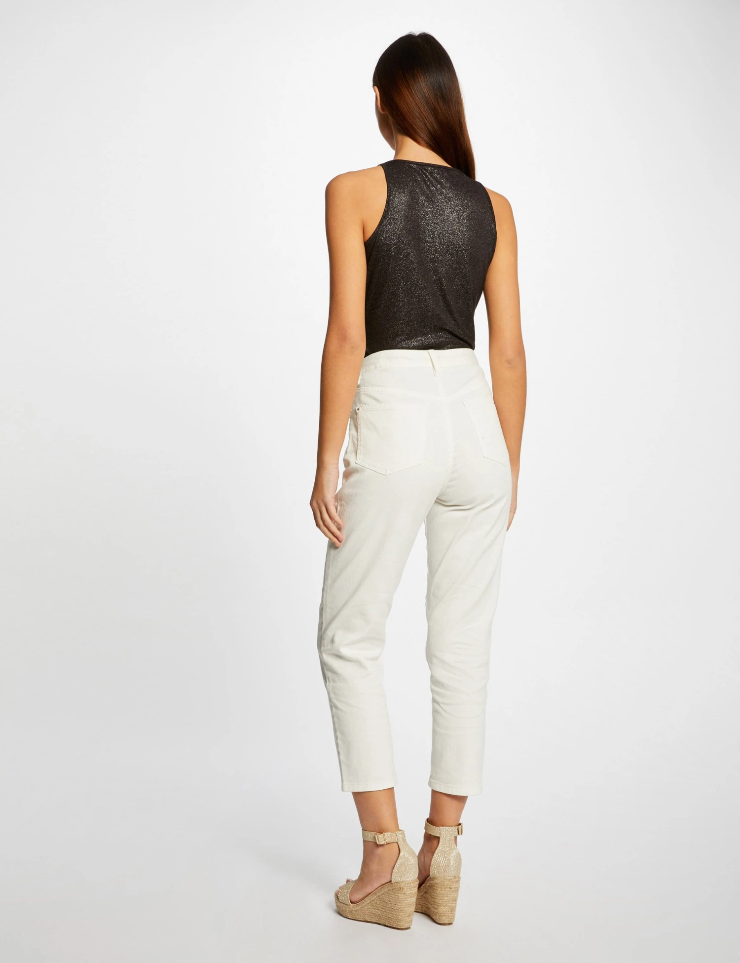 Débardeur Bretelles Fines Avec Chaînes Noir Femme 4 Débardeur Bretelles Fines Avec Chaînes Noir Femme – Image 2