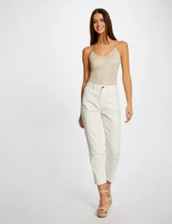 Débardeur Bretelles Fines Avec Chaînes Sable Femme -Tenue Legere Boutique debardeur bretelles fines avec chaines sable femme vue5 32536300939060205