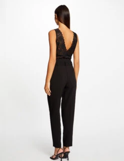 Débardeur Bretelles Larges à Dentelle Noir Femme -Tenue Legere Boutique debardeur bretelles larges a dentelle noir femme vue5 32536300949280100