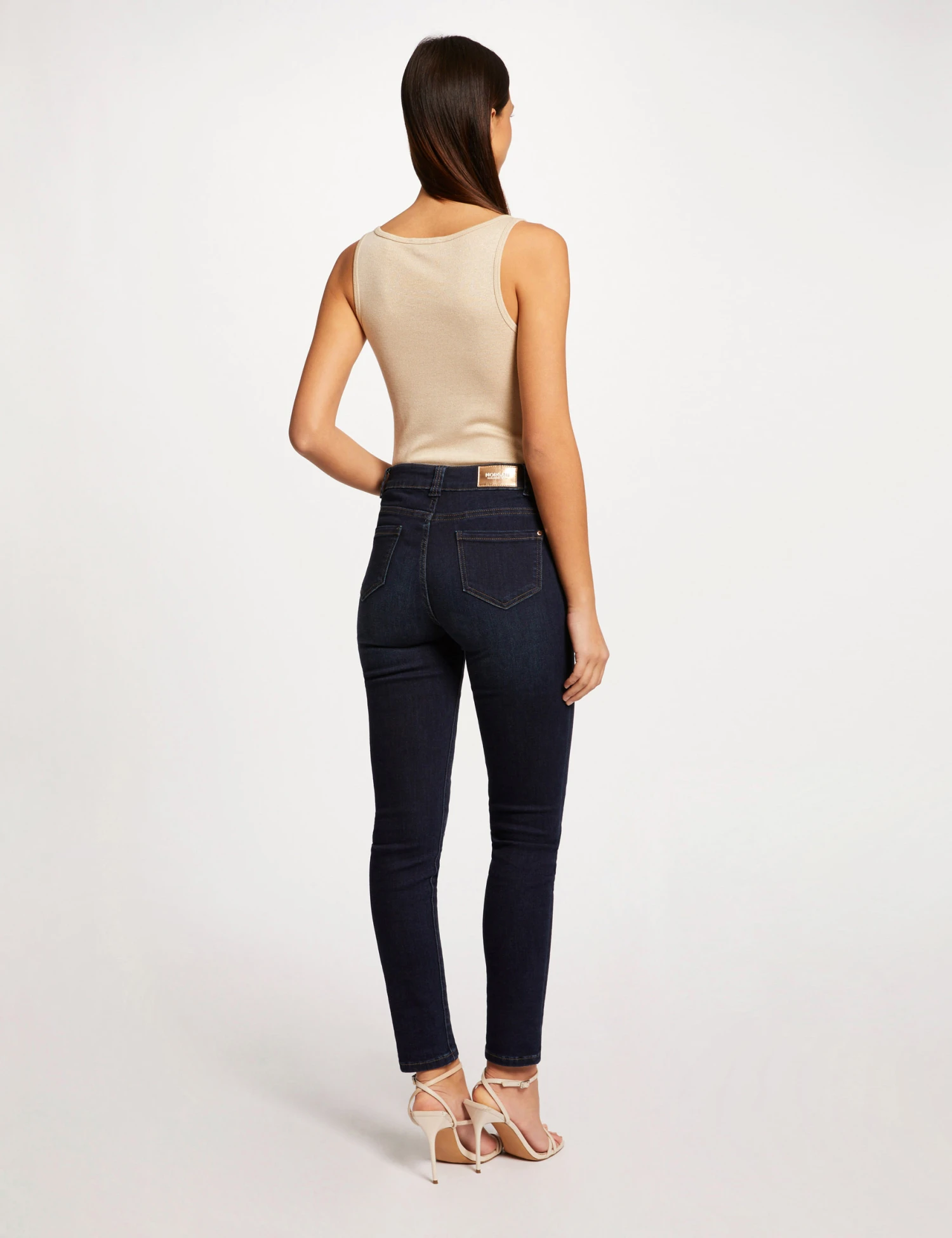 Débardeur Bretelles Larges à Ornement Ivoire Femme 4 Débardeur Bretelles Larges à Ornement Ivoire Femme – Image 2