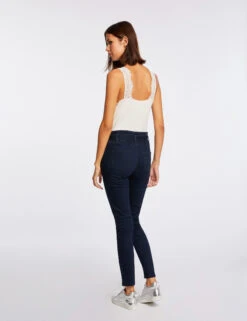 Débardeur Bretelles Larges Avec Dentelle Ivoire Femme -Tenue Legere Boutique debardeur bretelles larges avec dentelle ivoire femme vue2 32536300924090203