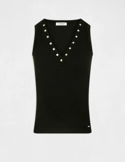 Débardeur Bretelles Larges Effet Côtelé Noir Femme 10 Débardeur Bretelles Larges Effet Côtelé Noir Femme -Tenue Legere Boutique debardeur bretelles larges effet cotele noir femme vue3 32536300894360100