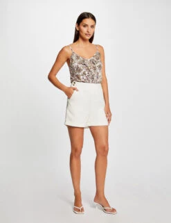 Débardeur Col En V Imprimé Cachemire Multico Femme -Tenue Legere Boutique debardeur col en v imprime cachemire multico femme vue5 32536300954300900