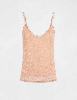 Débardeur Ornements Et Imprimé Léopard Rose Femme -Tenue Legere Boutique debardeur ornements et imprime leopard rose femme vue3 32536300954340503