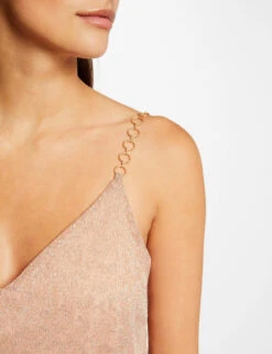 Débardeur Ornements Et Imprimé Léopard Rose Femme -Tenue Legere Boutique debardeur ornements et imprime leopard rose femme vue4 32536300954340503