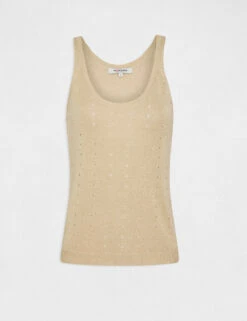 Débardeur Pull Avec Bretelles Beige Femme -Tenue Legere Boutique debardeur pull avec bretelles beige femme vue3 32536300937760202