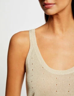 Débardeur Pull Avec Bretelles Beige Femme -Tenue Legere Boutique debardeur pull avec bretelles beige femme vue4 32536300937760202