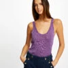 Débardeur Pull Avec Bretelles Violet Fonce Femme -Tenue Legere Boutique debardeur pull avec bretelles violet fonce femme vue1 32536300937760311