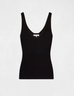 Débardeur Pull Avec Col En V Noir Femme -Tenue Legere Boutique debardeur pull avec col en v noir femme vue3 32536300942800100