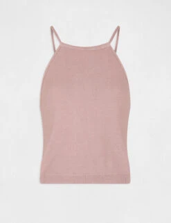 Débardeur Pull Avec Col Rond Vieux Rose Femme -Tenue Legere Boutique debardeur pull avec col rond vieux rose femme vue3 32536300942610507