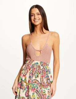 Débardeur Pull Avec Col Rond Vieux Rose Femme -Tenue Legere Boutique debardeur pull avec col rond vieux rose femme vue6 32536300942610507