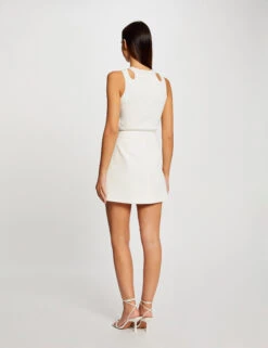 Débardeur Pull Avec Ouvertures Ecru Femme -Tenue Legere Boutique debardeur pull avec ouvertures ecru femme vue2 32536300953520201