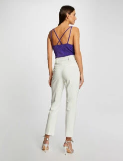 Débardeur Pull Bretelles Fines Violet Fonce Femme -Tenue Legere Boutique debardeur pull bretelles fines violet fonce femme vue2 32536300901510311