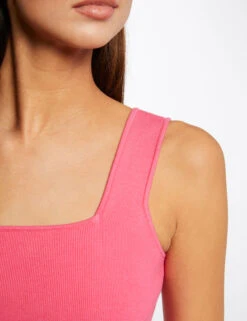 Débardeur Pull Bretelles Larges Rose Femme -Tenue Legere Boutique debardeur pull bretelles larges rose femme vue4 32536300910440503