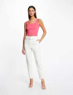 Débardeur Pull Bretelles Larges Rose Femme -Tenue Legere Boutique debardeur pull bretelles larges rose femme vue5 32536300910440503