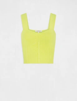 Pull Débardeur Bretelles Larges Anis Femme -Tenue Legere Boutique pull debardeur bretelles larges anis femme vue3 32536300932570604