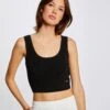 Pull Débardeur Crop Top Noir Femme -Tenue Legere Boutique pull debardeur crop top noir femme vue1 32536300886010100