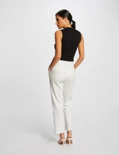 Pull Débardeur Sans Manches Col Polo Noir Femme -Tenue Legere Boutique pull debardeur sans manches col polo noir femme vue2 32536300930950100