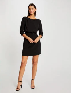 Robe Cintrée Dos Ouvert Noir Femme -Tenue Legere Boutique robe cintree dos ouvert noir femme vue5 32536300948660100