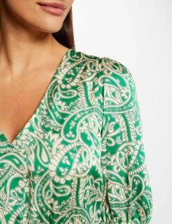 Robe Cintrée Dos Ouvert Satin Imprimée Multico Femme -Tenue Legere Boutique robe cintree dos ouvert satin imprimee multico femme vue6 32536300954950900