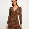Robe Cintrée Imprimé Léopard Multico Femme -Tenue Legere Boutique robe cintree imprime leopard multico femme vue1 32536300950470900