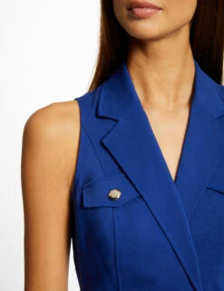 Robe Droite Avec Ornement Métallique Bleu Electrique Femme -Tenue Legere Boutique robe droite avec ornement metallique bleu electrique femme vue6 32536300896940314