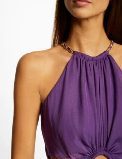 Robe évasée Avec Anneau Et Ouvertures Violet Fonce Femme 9 Robe évasée Avec Anneau Et Ouvertures Violet Fonce Femme -Tenue Legere Boutique robe evasee avec anneau et ouvertures violet fonce femme vue6 32536300930860311