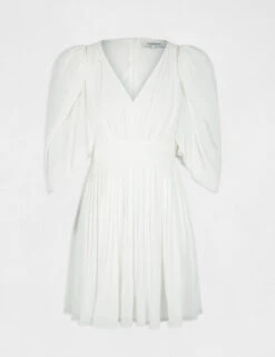 Robe évasée Avec Manches Bouffantes Ecru Femme -Tenue Legere Boutique robe evasee avec manches bouffantes ecru femme vue3 32536300938570201