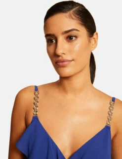 Robe Patineuse Avec Col Cache-coeur Bleu Electrique Femme -Tenue Legere Boutique robe patineuse avec col cache coeur bleu electrique femme vue6 32536300931690314