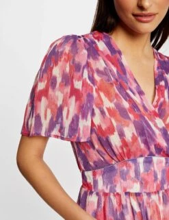 Robe Patineuse Imprimé Abstrait Multico Femme -Tenue Legere Boutique robe patineuse imprime abstrait multico femme vue4 32536300955040900