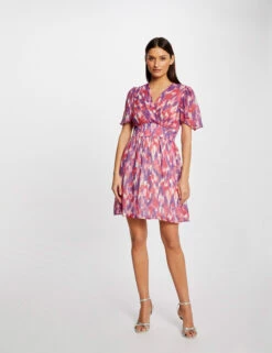 Robe Patineuse Imprimé Abstrait Multico Femme -Tenue Legere Boutique robe patineuse imprime abstrait multico femme vue5 32536300955040900