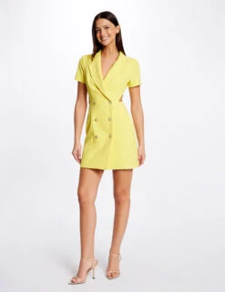 Robe Portefeuille Avec Ouvertures Jaune Femme 11 Robe Portefeuille Avec Ouvertures Jaune Femme -Tenue Legere Boutique robe portefeuille avec ouvertures jaune femme vue5 32536300947220400