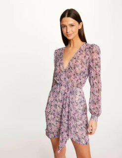 Robe Portefeuille Imprimé Floral Multico Femme