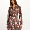 Robe Trapèze Imprimé Végétal Multico Femme 1 Robe Trapèze Imprimé Végétal Multico Femme -Tenue Legere Boutique robe trapeze imprime vegetal multico femme vue1 32536300930330900